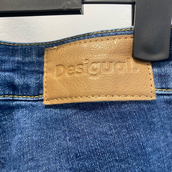 DESIGUAL embroidered skinny jeans size 38 - Picture 4 of 10